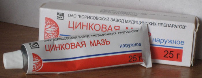 На фото: Цинковая мазь